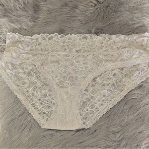 Victoria's Secret Lace Panty - White